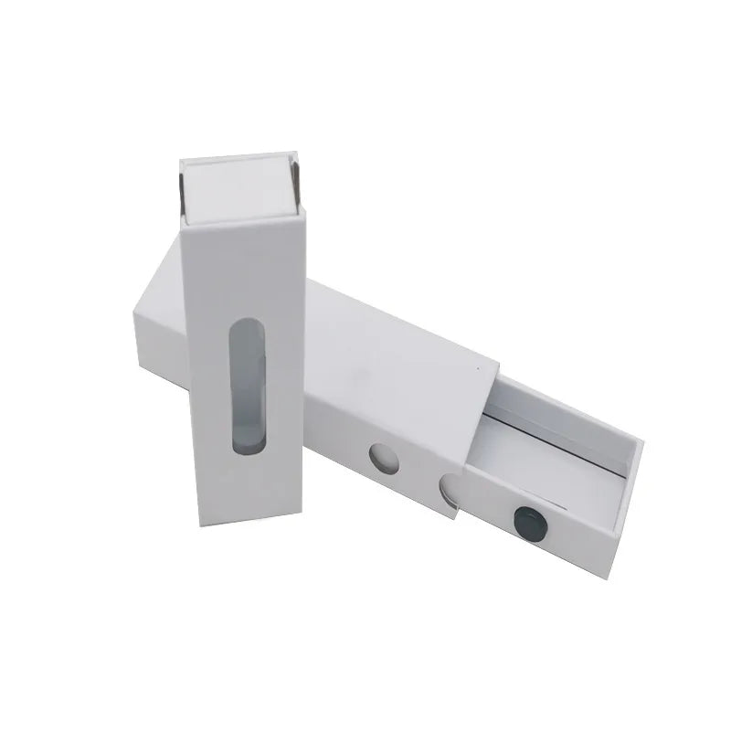 Cartridge Child Proof Box 1ml White Drawer Paper Box with Embossing Matt Lamination & UV Coating Recycled Materials