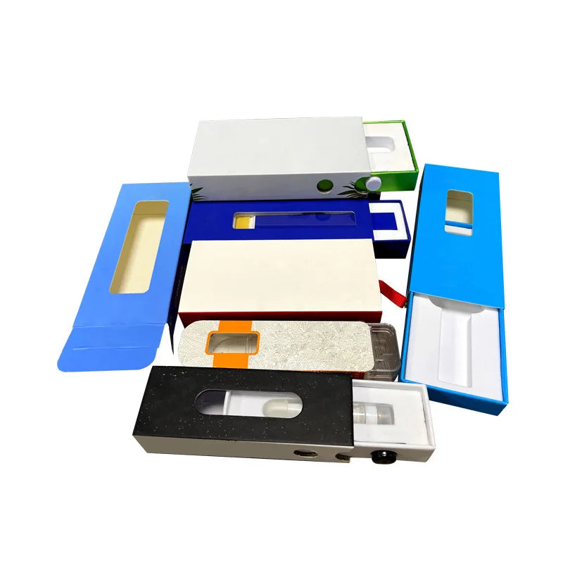 Customized Kraft Paper Box Packaging Small White Child-Resistant Glossy Matt Lamination Recycled Materials Embossing Feature