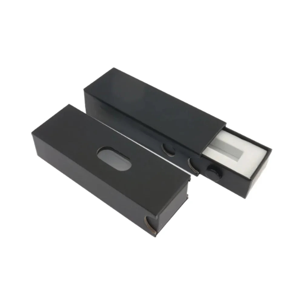 Child-Resistant 1 Gram 0.5ml/1ml Cartridge Paperboard Packaging Embossed Slide Empty Drawer Boxes for Candles