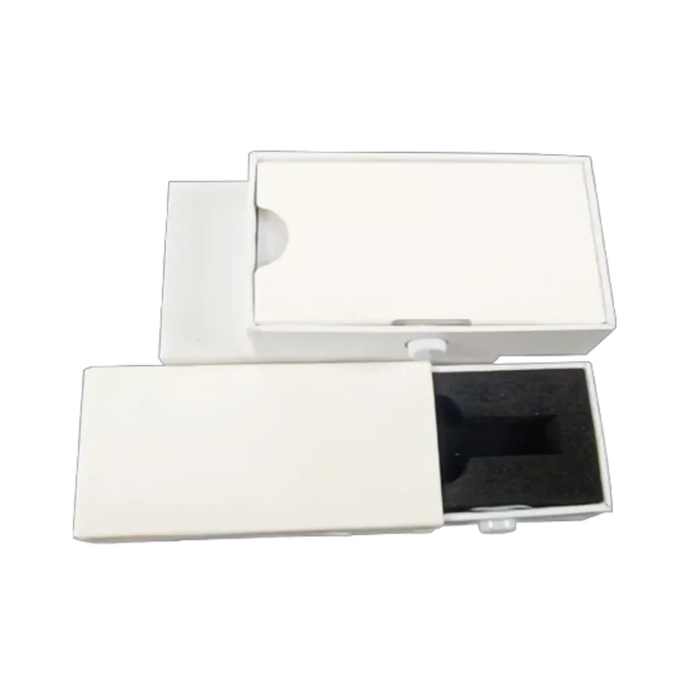 Custom Child-Resistant Rigid Cardboard Paper Gift Box Sliding Mechanism Embossed Design Matt Lamination Recycled Materials for