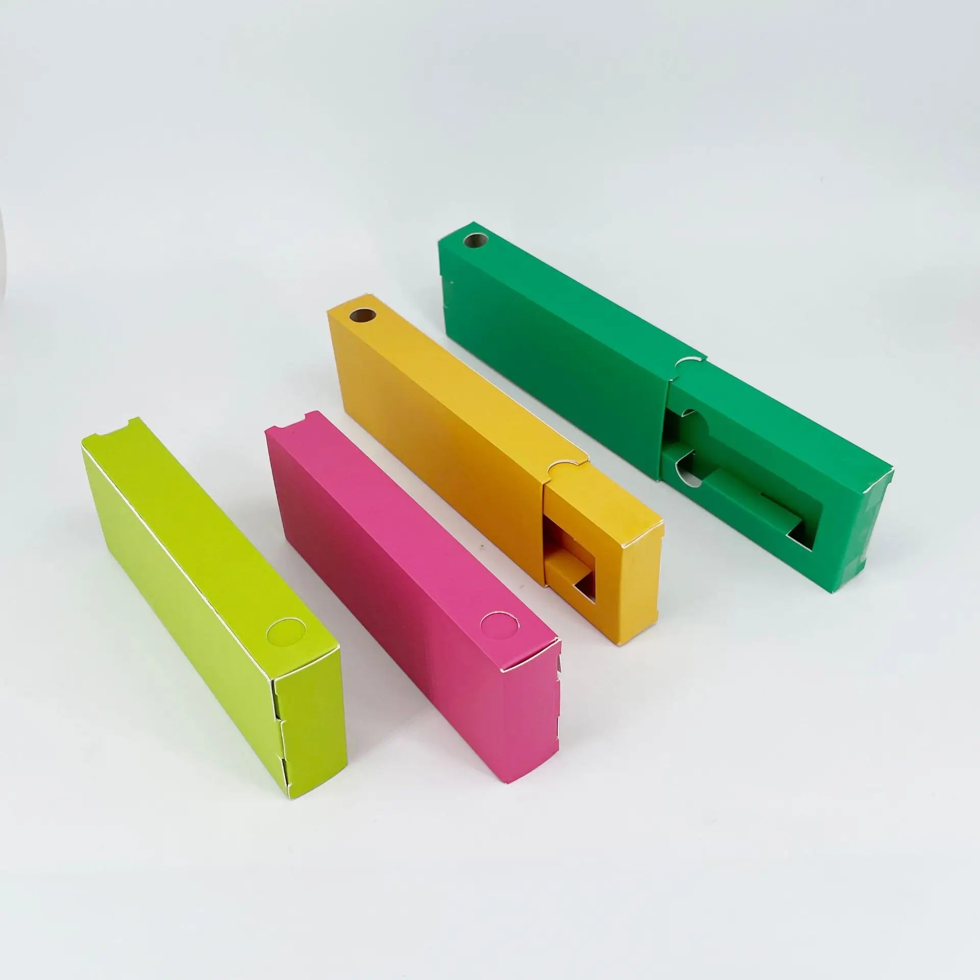 100% Recycled Paper CBD Packaging Boxes Custom Printed Child-Resistant Features Window Packaging Box