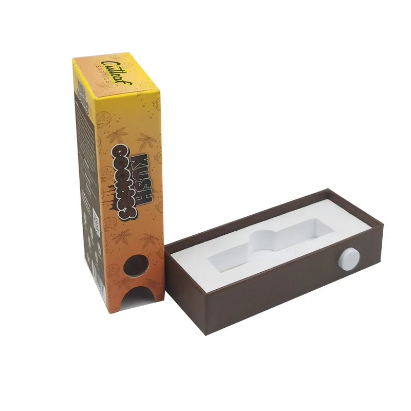 Custom Matte White Child-Proof Paper Drawer Boxes Recycled Material with Embossing Matt Lamination Slide Package for Photo Frame