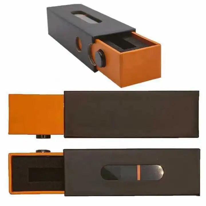 1ml Cartridge and Box Recycled Drawer Paper Box with Glossy & Matt Lamination & Embossing White Cartridge Box