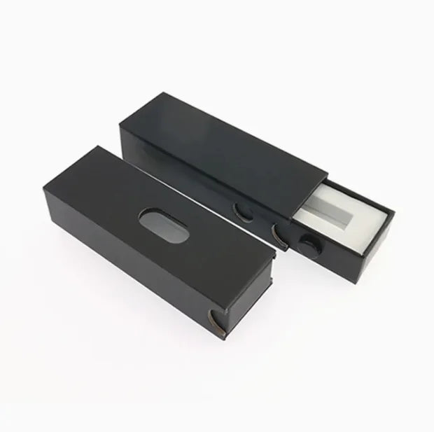 Custom Logo Child-Resistant Hard Cardboard Paper Box Embossed Matt Laminated for Pen Extracts Oil with Packaging Resist Features