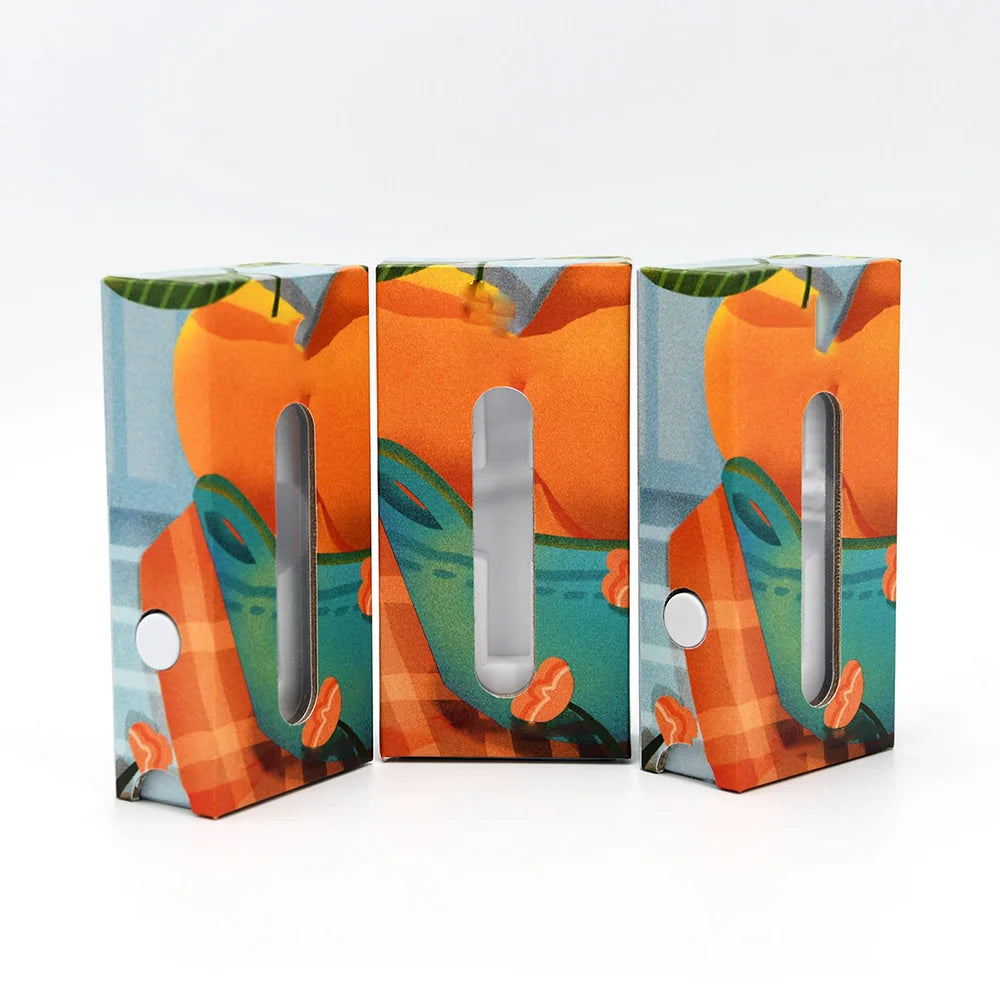 Custom Child-Resistant UV Coating Embossing Matt Lamination Recycled Materials Safe Packaging Box Side Button for Photo Frame